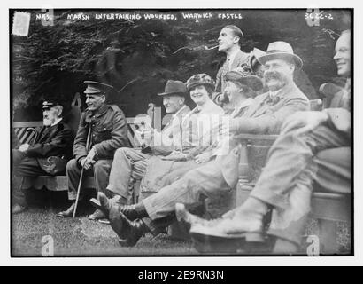 Frau Marsh unterhaltsam verwundet, Warwick Castle Stockfoto