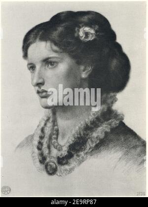 Frau William Michael Rossetti von Dante Gabriel Rossetti. Stockfoto