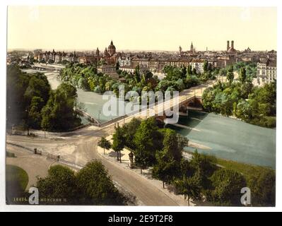 München aus dem Maximilianeum, Bayern, Deutschland- Stockfoto