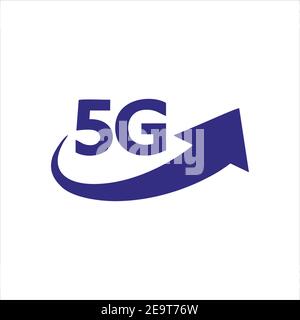 5G, 5G Symbol, 5G Vektor, 5G Symbol Vektor, 5G Logo, 5G Symbol, 5G Zeichen, 5G Symbol Design. 5G Symbolvektordarstellung. 5G Design der Verbindungsvektorvorlage Stock Vektor