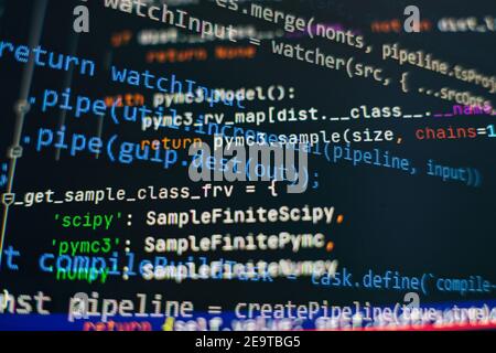 Software Entwicklung. Internet Security hacker Prävention. SEO-Optimierung. Moderne tech. Stockfoto