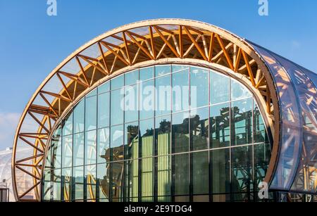 Bau des ephemeren Grand Palais - Paris, Frankreich Stockfoto