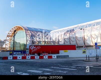 Bau des ephemeren Grand Palais - Paris, Frankreich Stockfoto