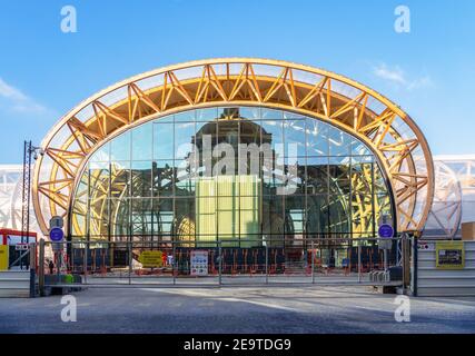 Bau des ephemeren Grand Palais - Paris, Frankreich Stockfoto