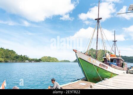 Gewürzinseln, Maluku-Inseln, Banda Neira, Bandanaira, Banda Island, Kampung Baru, Banda, Banda Sea, Central Maluku Regency, Stockfoto