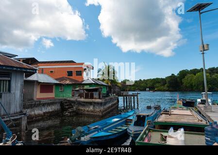 Gewürzinseln, Maluku-Inseln, Banda Neira, Bandanaira, Banda Island, Kampung Baru, Banda, Banda Sea, Central Maluku Regency, Stockfoto