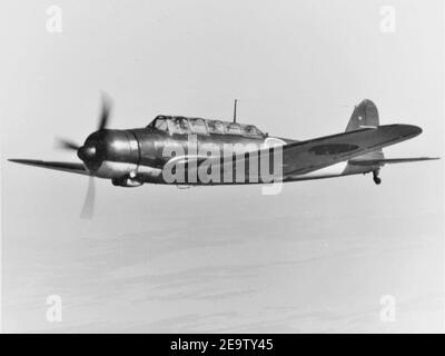 Nakajima B5N2 grün. Stockfoto