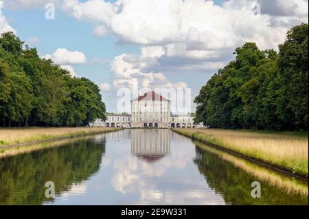 München, 4. August 2019: Schloss Nymphenburg, Barockstil, München, Bayern. Deutschland, 17th Jahrhundert Stockfoto