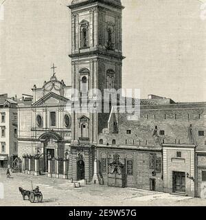 Napoli chiesa di Santa Maria del Carmine. Stockfoto