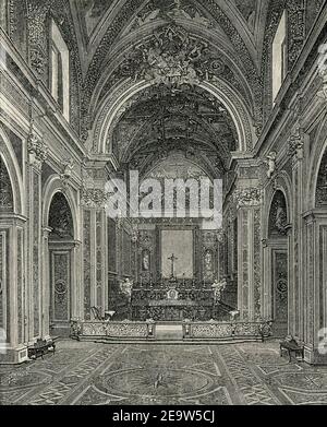 Napoli interno della chiesa di San Martino. Stockfoto