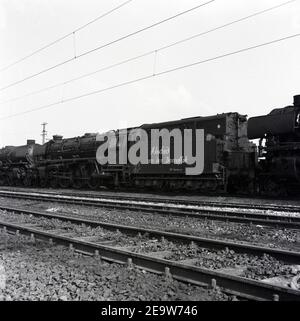 Bundesbahn Abschied 1970 in Hamburg von der Dampflok - Deutsch Eisenbahn Abschied von der Dampflokomotive in Hamburg 1970 Stockfoto