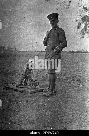 1. Weltkrieg Deutsches Heer leichter Granatwerfer / leichter Minenwerfer Alte Ausführung - 1st Weltkrieg Deutsche Armee Light Grenade Launcher / Light Mine Launcher Alte Version Stockfoto