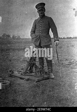 1. Weltkrieg Deutsches Heer leichter Granatwerfer / leichter Minenwerfer Alte Ausführung - 1st Weltkrieg Deutsche Armee Light Grenade Launcher / Light Mine Launcher Alte Version Stockfoto