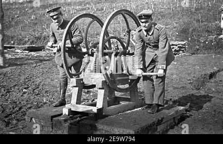 1. Weltkrieg Deutsches Heer leichter Granatwerfer / leichter Minenwerfer Alte Ausführung - 1st Weltkrieg Deutsche Armee Light Grenade Launcher / Light Mine Launcher Alte Version Stockfoto