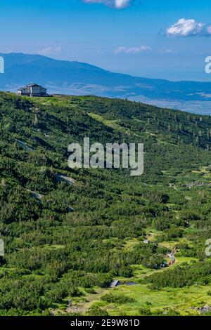 Rila Seen Hütte in Rila Berge, Bulgarien Stockfoto