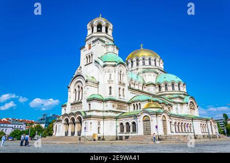 Kathedrale von St. Alexander Nevski in Sofia, Bulgarien Stockfoto