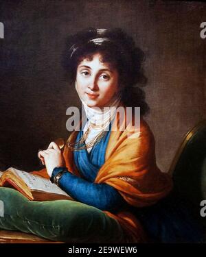 Natalia Zakharovna Kolycheva (Chitrovo) von E.Vigee-Lebrun (1799). Stockfoto