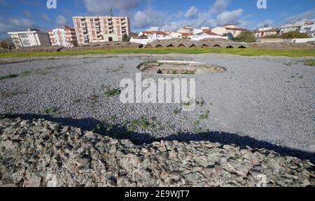 Spina of Imperial City Zirkus von Emerita Augusta, Merida, Spanien. Eines der größten des römischen Reiches Stockfoto