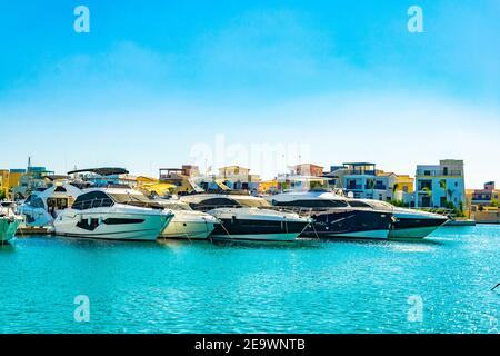 Limassol Marina auf Zypern Stockfoto