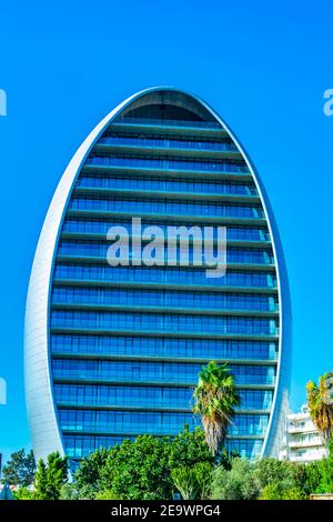 Das ovale Gebäude in Limassol, Zypern Stockfoto