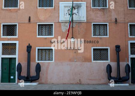 Museo Storico Navale Im Bezirk Castello In Der Nähe Des Arsenale In Venedig Italien Stockfoto