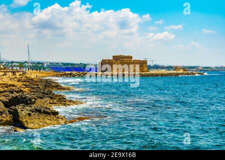 Paphos Burg auf Zypern Stockfoto