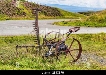 Antiker McCormick Hay Mower Stockfoto