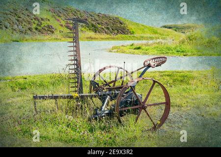 Antiker McCormick Hay Mower Stockfoto