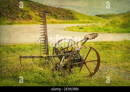Antiker McCormick Hay Mower Stockfoto