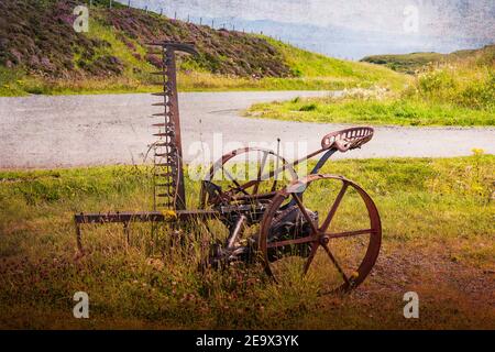 Antiker McCormick Hay Mower Stockfoto