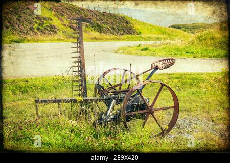 Antiker McCormick Hay Mower Stockfoto