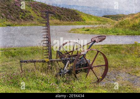 Antiker McCormick Hay Mower Stockfoto