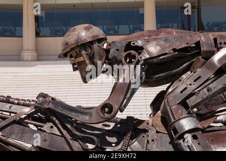 Skulpturen, Pferderennbahn Palermo, (Hipodromo Argentino de Palermo), Buenos Aires, Argentinien Stockfoto