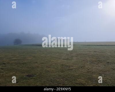 Beacon Hill Toposcope, Lickey Hills Country Park, Worcestershire, England, Großbritannien Stockfoto