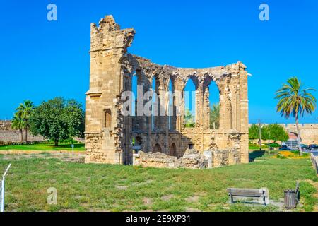 Ruinen der lateinischen St. George Kirche in famagusta, Zypern Stockfoto