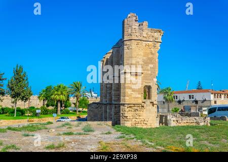 Ruinen der lateinischen St. George Kirche in famagusta, Zypern Stockfoto