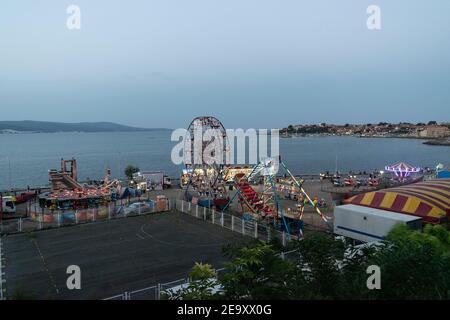 Nessebar Landschaft-ein berühmter bulgarischer Ferienort Stockfoto