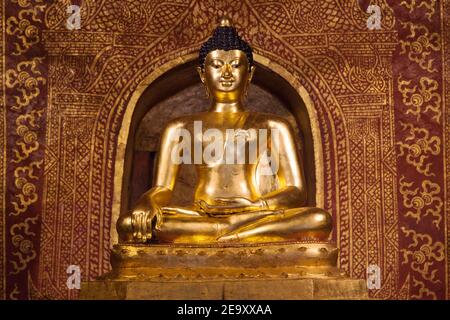 Phra Buddha Sihing im Wat Phra Singh, Chiang Mai, Thailand. Stockfoto