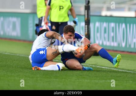 Rom, Italien. Februar 2021, 6th. Rom, Italien, Stadio Olimpico, 06. Februar 2021, Antoine Dupont (Frankreich) während Italien gegen Frankreich - Rugby Six Nations Spiel Credit: Carlo Cappuccitti/LPS/ZUMA Wire/Alamy Live News Stockfoto