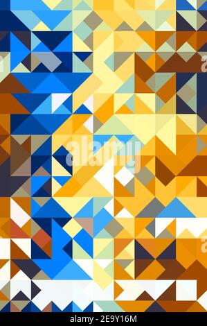 Abstrakt bunten Hintergrund Muster von geometrischen Minimalismus Dreiecke Stockfoto
