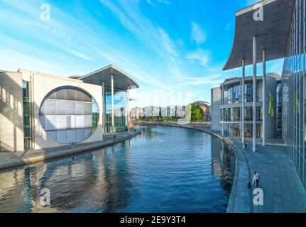 Regierungsgebäude in Berlin-Mitte Stockfoto