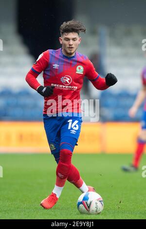 London, Großbritannien. Februar 2021, 06th. Harvey Elliott von Blackburn Rovers während des EFL Sky Bet Championship-Spiels zwischen Queens Park Rangers und Blackburn Rovers im Kiyan Prince Foundation Stadium, London, England am 6. Februar 2021. Foto von Salvio Calabrese. Nur redaktionelle Verwendung, Lizenz für kommerzielle Nutzung erforderlich. Keine Verwendung bei Wetten, Spielen oder Veröffentlichungen einzelner Vereine/Vereine/Spieler. Kredit: UK Sports Pics Ltd/Alamy Live Nachrichten Stockfoto