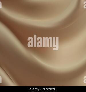 Abstrakt Hintergrund Luxus Gold Tuch oder flüssige Welle. Abstrakte Stoff Textur für Show-Produkt. Schöner Hintergrund. Glänzende Seidenqualität. Weiches Tuch Stockfoto