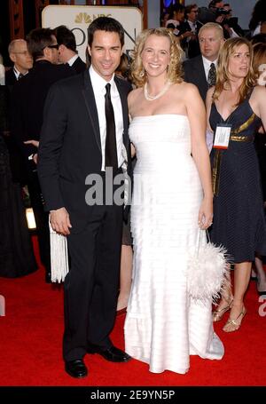 Eric McCormack und seine Frau Janet Holden kommen am 16. Januar 2005 bei den Annual Golden Globe Awards 62nd in Los Angeles, CA an. Foto von Hahn-Khayat/ABACA Stockfoto