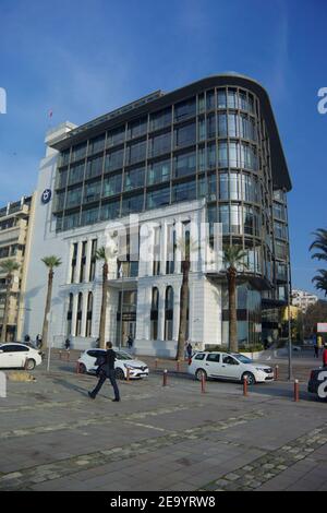 Handelskammer Izmir, Alsancak, Türkei Stockfoto