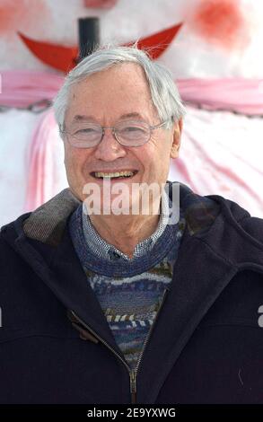 US-Schauspieler Roger Corman posiert bei einer Fotoschau während des Fantastic's Arts Film Festival in Gerardmer, Frankreich am 28. Januar 2005. Foto von Giancarlo Gorassini/ABACA Stockfoto