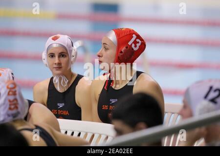 Martina Brandimarte (SIS Roma) beim Spiel SIS Roma gegen BVSC Budapest, Wasserball EuroLeague Frauen in Roma, Italien. , . Februar 06 2021 (Foto: IPA/Sipa USA) Quelle: SIPA USA/Alamy Live News Stockfoto