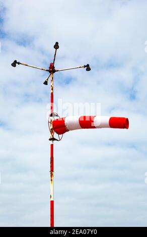 Das Foto zeigt ein Anemometer im Detail Stockfoto