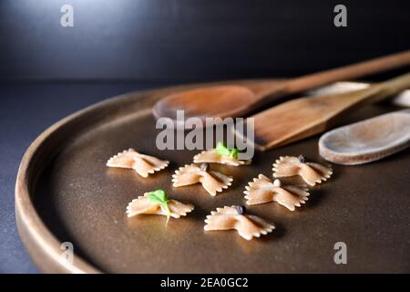 Handgemachte Nudeln Stockfoto