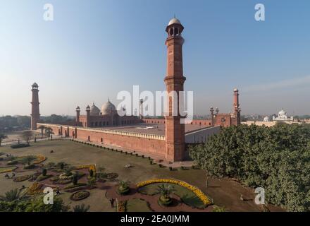 Die Badshahi Moschee, Lahore, Punjab, Pakistan Stockfoto